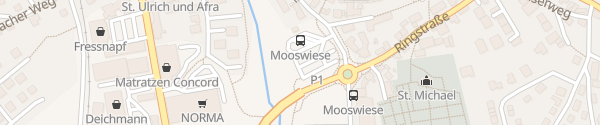 Karte Parkplatz Mooswiese Feuchtwangen