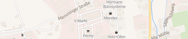 Karte V-Markt Erkheim