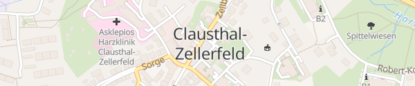 Karte Kronenplatz Clausthal-Zellerfeld