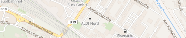 Karte ALDI Nord Altstadtstraße Eisenach