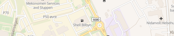 Karte Shell Bilbyn Trondheim