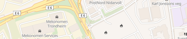 Karte Circle K Nidarvoll Trondheim