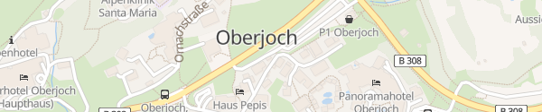 Karte Oberjoch Parkplatz P1 Bad Hindelang