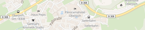 Karte Panoramahotel Oberjoch Bad Hindelang