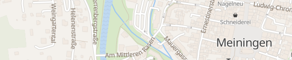 Karte Parkplatz Zentrum West Meiningen