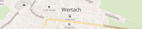 Karte Rathaus Wertach