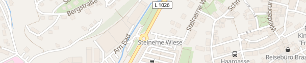 Karte Parkplatz Steinerne Wiese Schmalkalden