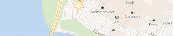Karte Eviny Strandtorget Lillehammer