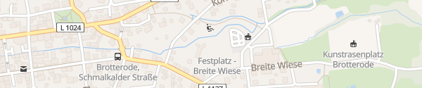 Karte Parkplatz Breite Wiese Brotterode-Trusetal