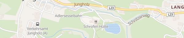 Karte Restaurant-Café Schrofen-Hütte Jungholz