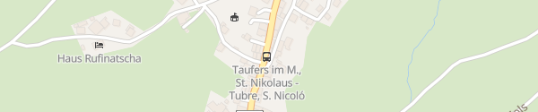 Karte St. Johann-Straße Taufers im Münstertal