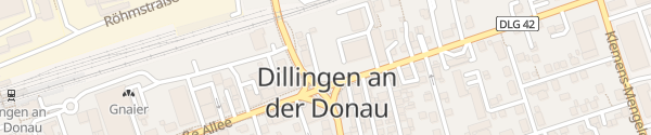 Karte Parkplatz Donauwörther Straße Dillingen a.d. Donau