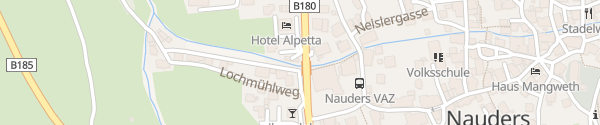 Karte Hotel Alpetta Nauders