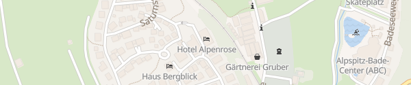 Karte Hotel Alpenrose Nesselwang