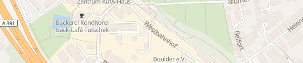 Karte Westbahnhof Braunschweig