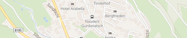 Karte Hotel Tirolerhof Nauders