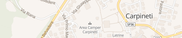 Karte Wohnmobilstellplatz Carpineti
