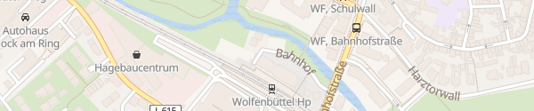Karte Bahnhof Wolfenbüttel