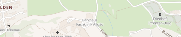 Karte Parkhaus Alpcura Fachklinik Allgäu Pfronten