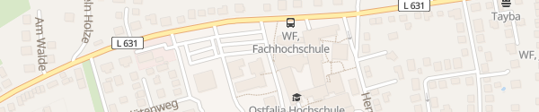 Karte Ostfalia-Parkplatz Wolfenbüttel
