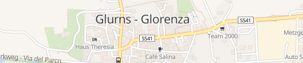 Karte Gasthof Albergo zur Post Glurns