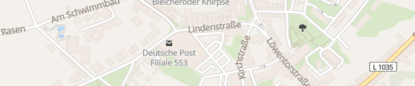 Karte REWE Lindenstraße Bleicherode