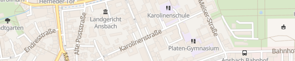 Karte Karlsplatz Ansbach