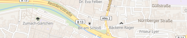 Karte Fischstraße Ansbach