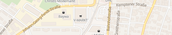 Karte V-Markt Marktoberdorf