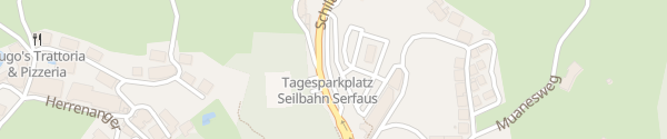 Karte Parkplatz Dorfeingang Serfaus