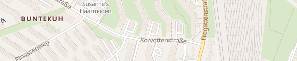 Karte Korvettenstraße Lübeck