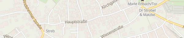 Karte Hauptstraße Markt Erlbach