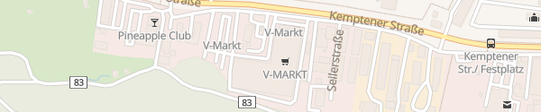 Karte V-Markt Füssen