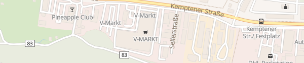 Karte Steckdosen V-Markt Füssen