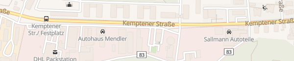 Karte Kemptener Straße Füssen
