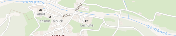 Karte LechLife Travelhouse Apartments Wängle