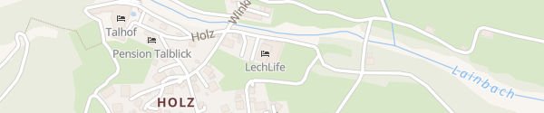 Karte Lechlife Travelhouse Wängle