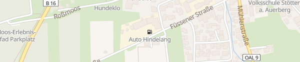 Karte Auto Hindelang Stötten am Auerberg