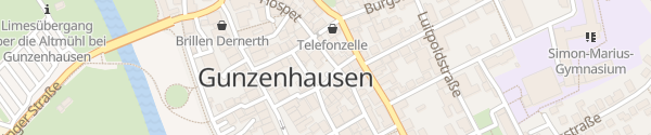 Karte Parkplatz Brunnenstraße Gunzenhausen