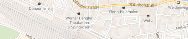 Karte Bahnhofstraße Donauwörth