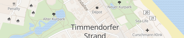 Karte Strandallee Timmendorfer Strand