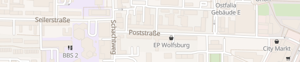 Karte Poststraße Wolfsburg