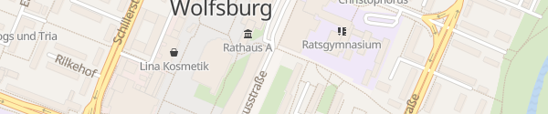 Karte Rathaus Wolfsburg