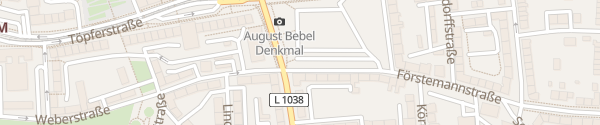 Karte August-Bebel-Platz Nordhausen