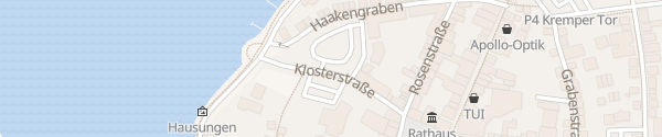 Karte Parkplatz Klosterhof Neustadt in Holstein