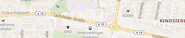 Karte Lechfelder Straße Untermeitingen