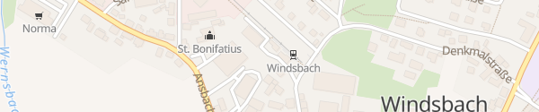 Karte Bahnhof Windsbach