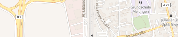 Karte P+R Bahnhof Meitingen