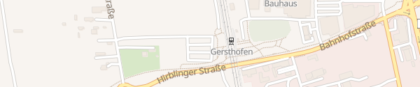 Karte P+R Parkplatz Bahnhof Gersthofen