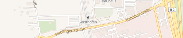 Karte Bahnhof Gersthofen